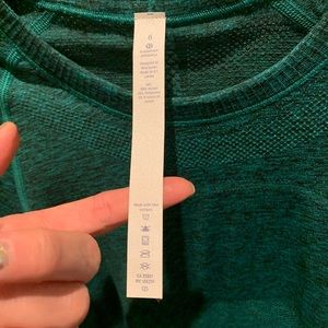 Lululemon Swiftly long sleeve Cyber Jungle Green *Race length